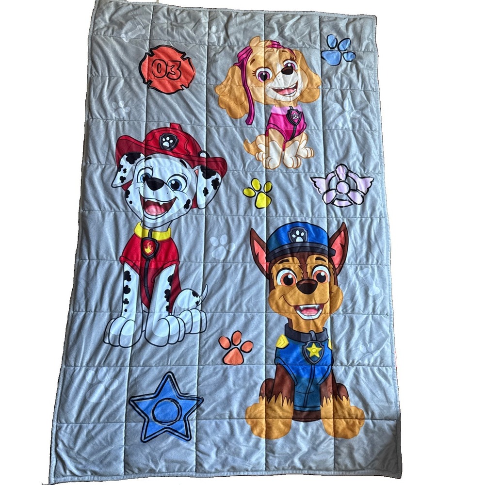 Nickelodeon PAW Patrol Weighted Blanket 40 x 60 in Plush Kids Bedroom Modern